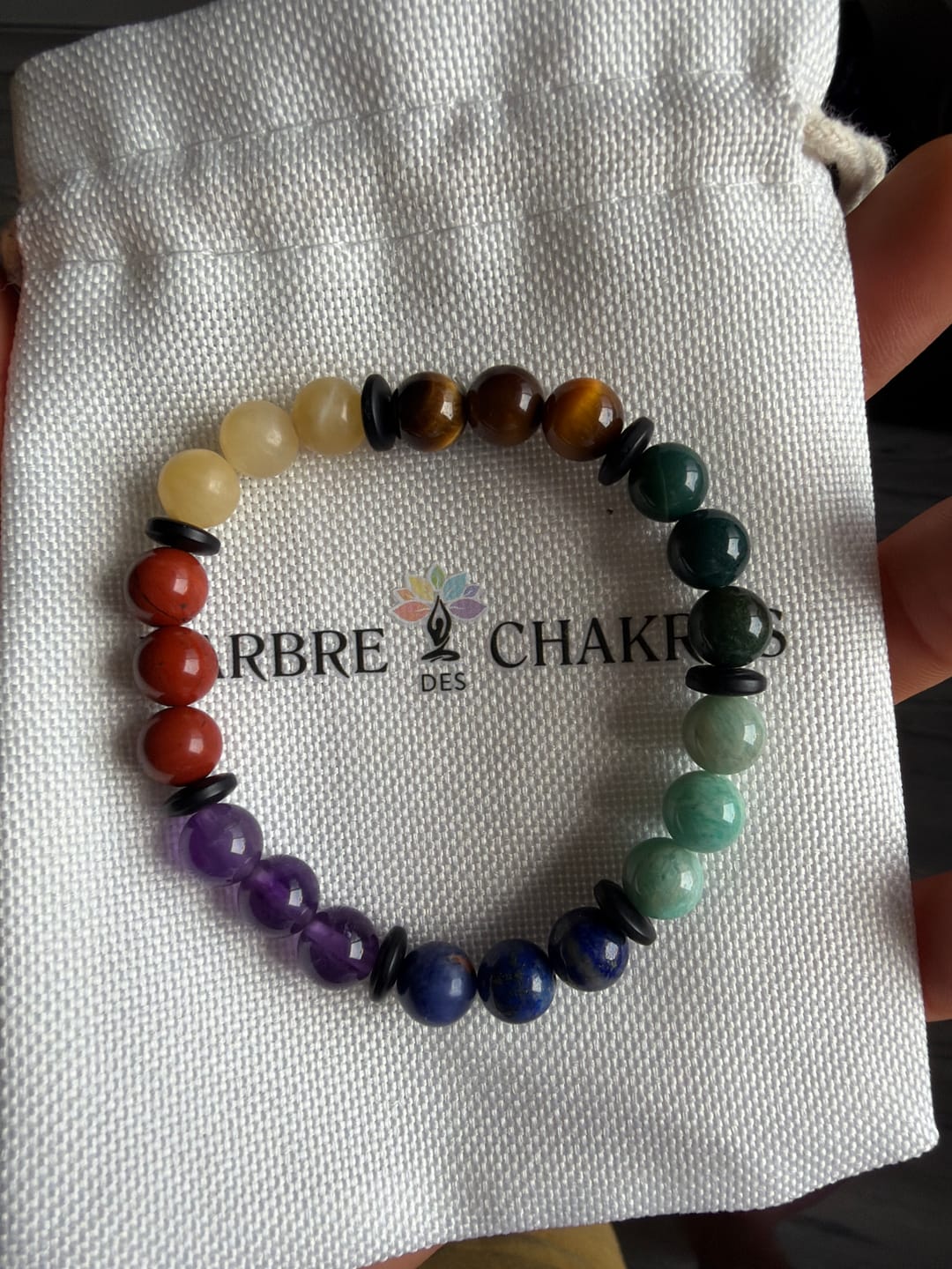 Customer photo review of Bracelet Premium "Harmonisation des 7 Chakras"