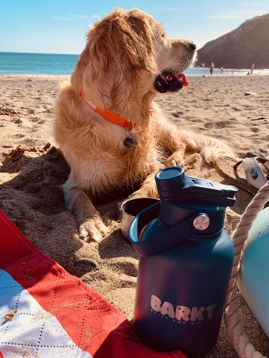 Customer photo review of Adventure Blue 3-in-1 – Barkt Bottle & Bag