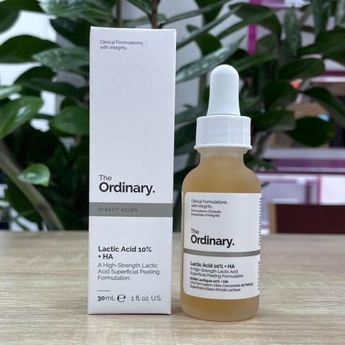 Customer photo review of The Ordinary Lactic Acid 10% + HA Exfoliating Serum 30ml