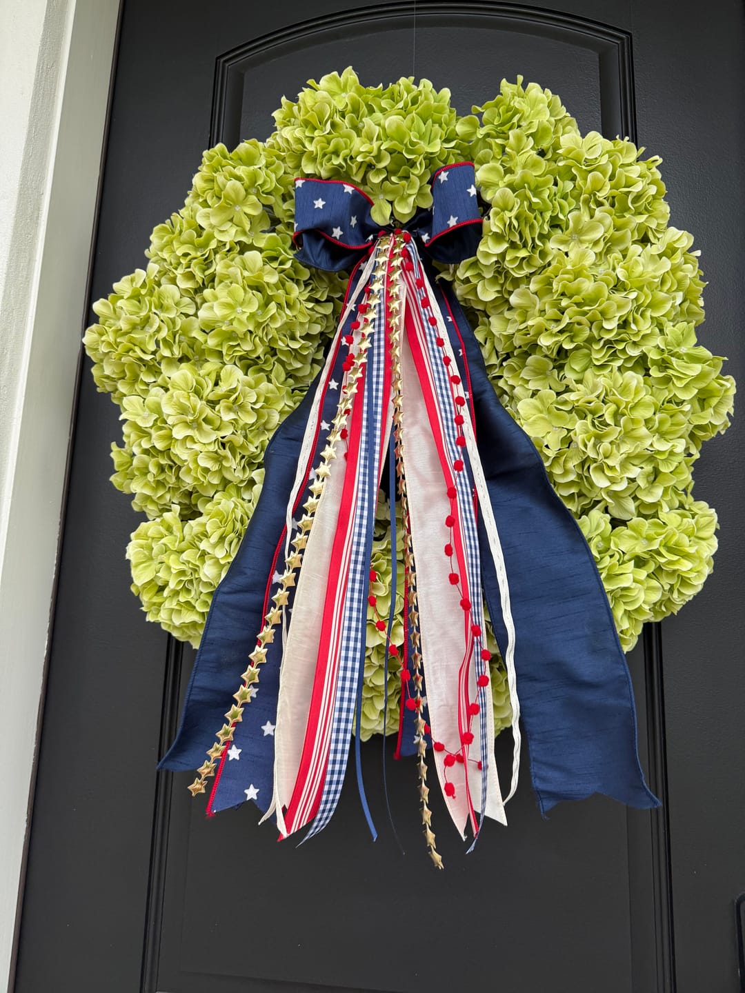Customer photo review of Old Glory Wreath Ribbon