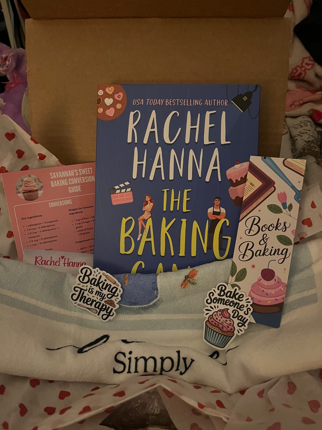 Customer photo review of SPECIAL EDITION The Baking Games Hardcover with Sprayed Edges (+ AUTHOR-SIGNED BOOKPLATE)