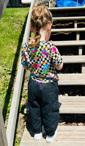 Customer photo review of Black Cargo Pants