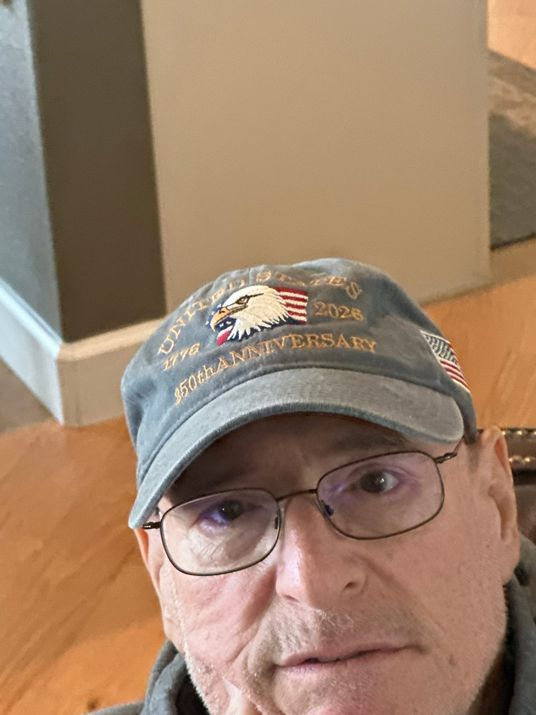 Customer photo review of Exclusive USA 250th Anniversary Eagle Cap (1776–2026) —  Embroidered