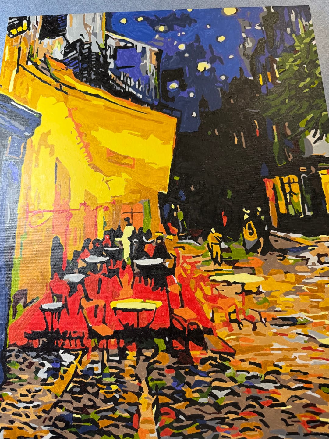 Customer photo review of Cafe Terrace at night - Vincent Van Gogh | Painting by Numbers