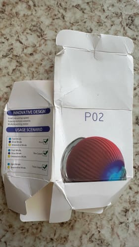 Customer photo review of Smart Interactive Rolling Ball for Small Dogs – Reduce Boredom & Anxiety