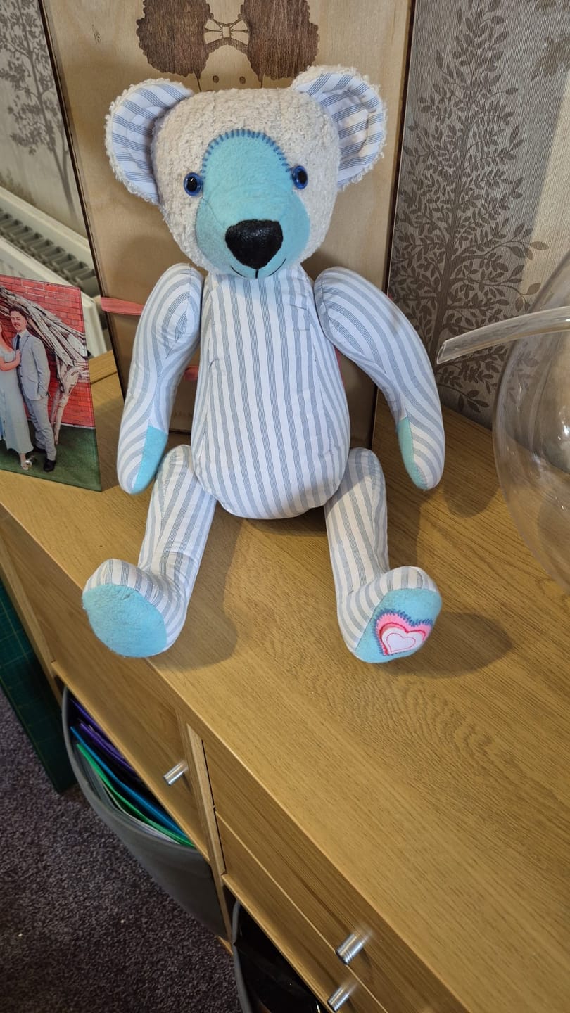 Customer photo review of Memory Bear FREE PATTERN
