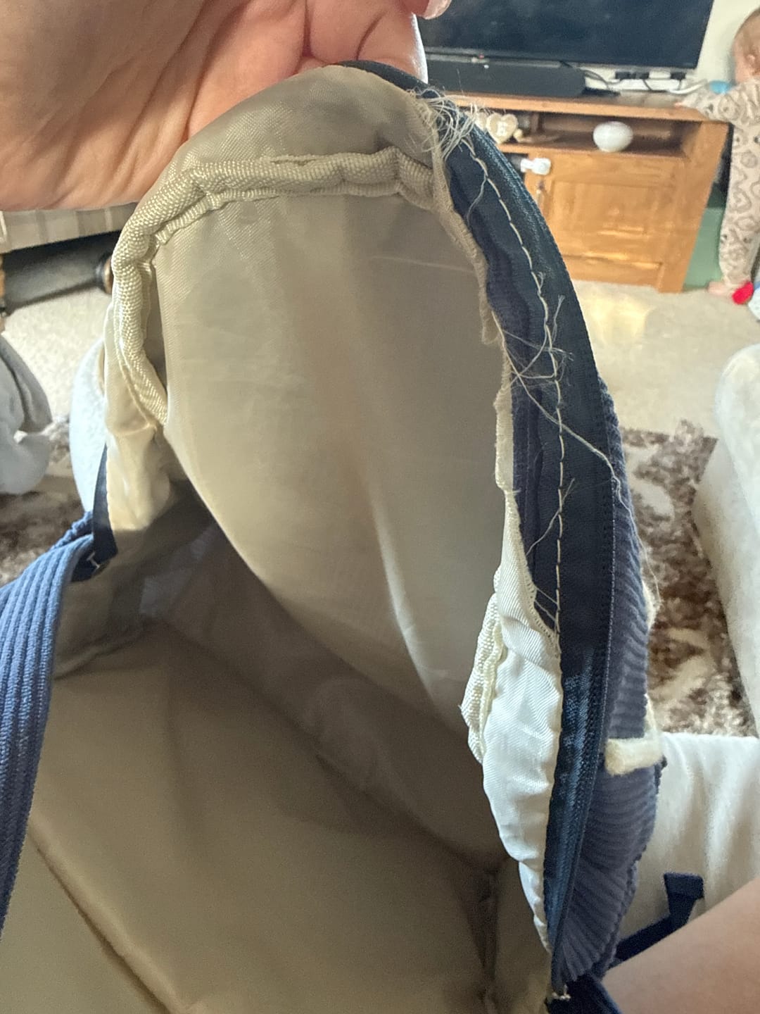 Customer photo review of K&C - Personalized Knitted Backpack