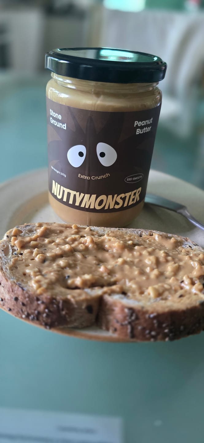 Customer photo review of THE MONSTER STARTER PACK (Bundle of 2) | Ultra Smooth + Extra Crunch