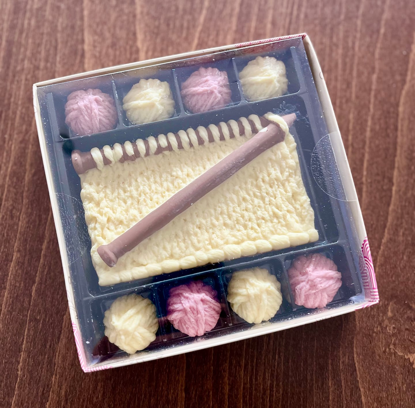 Customer photo review of Chocolate Knitting Gift Set