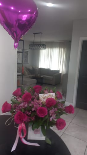 Customer photo review of Lexi Box - Hot Pink