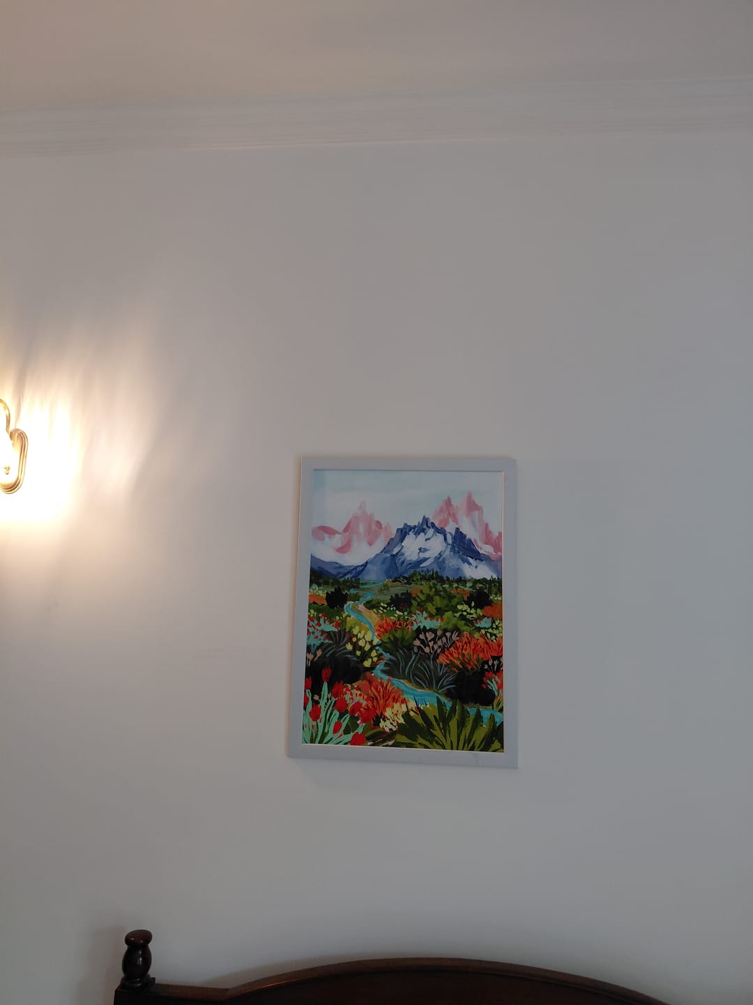 Customer photo review of Autumn Mountains Landscape Art Print