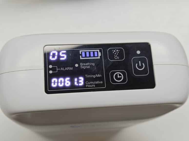 Customer photo review of Concentratore di ossigeno portatile VARON VP-2, 93% concentrazione di ossigeno