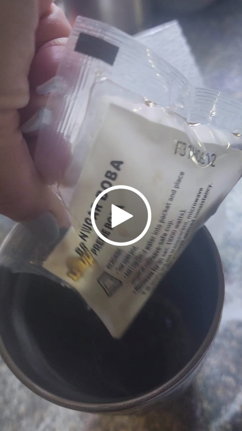 Customer video review of Honey Milk Black Tea (Boba)