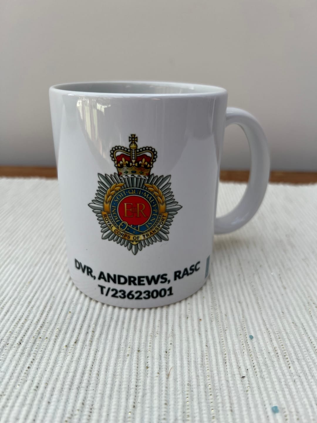 Customer photo review of Personalised RAF Mug