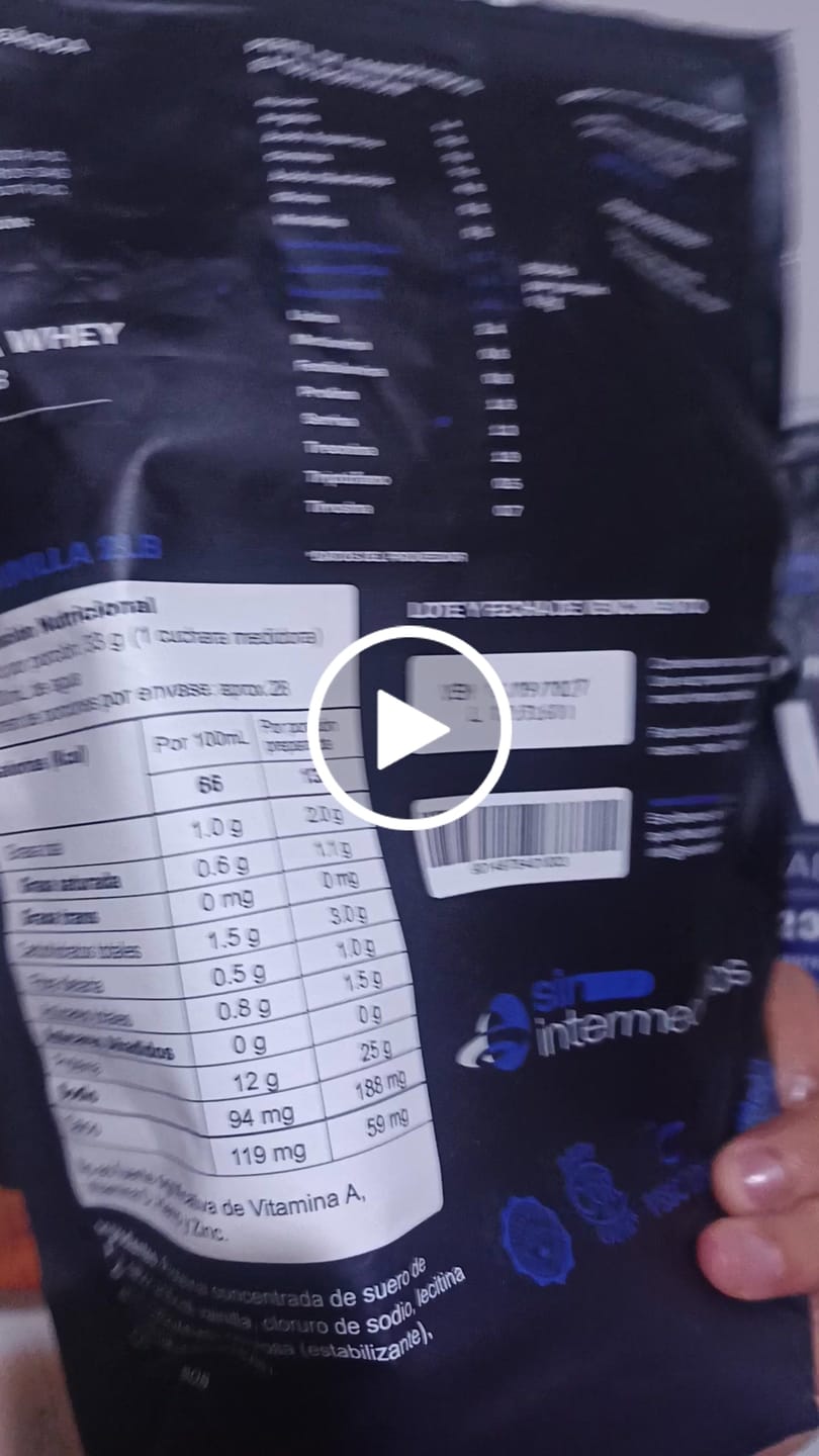 Customer video review of Proteína Whey - Vainilla