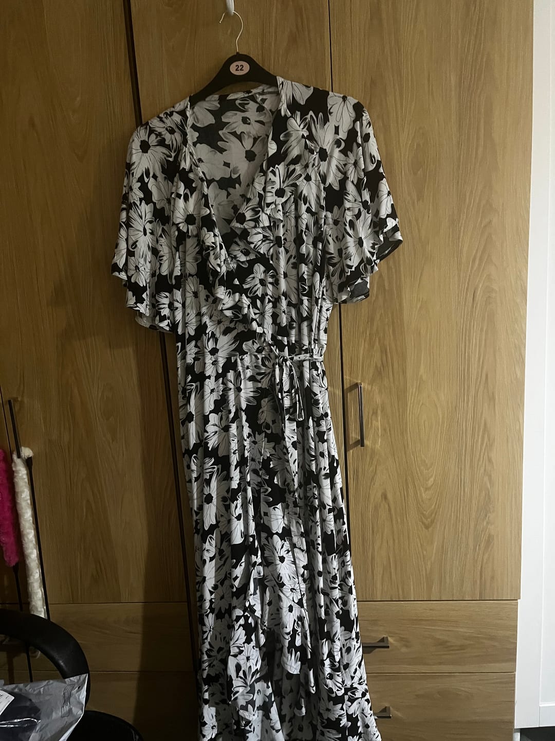 Customer photo review of Doodled Flowers Viscose Challis Fabric