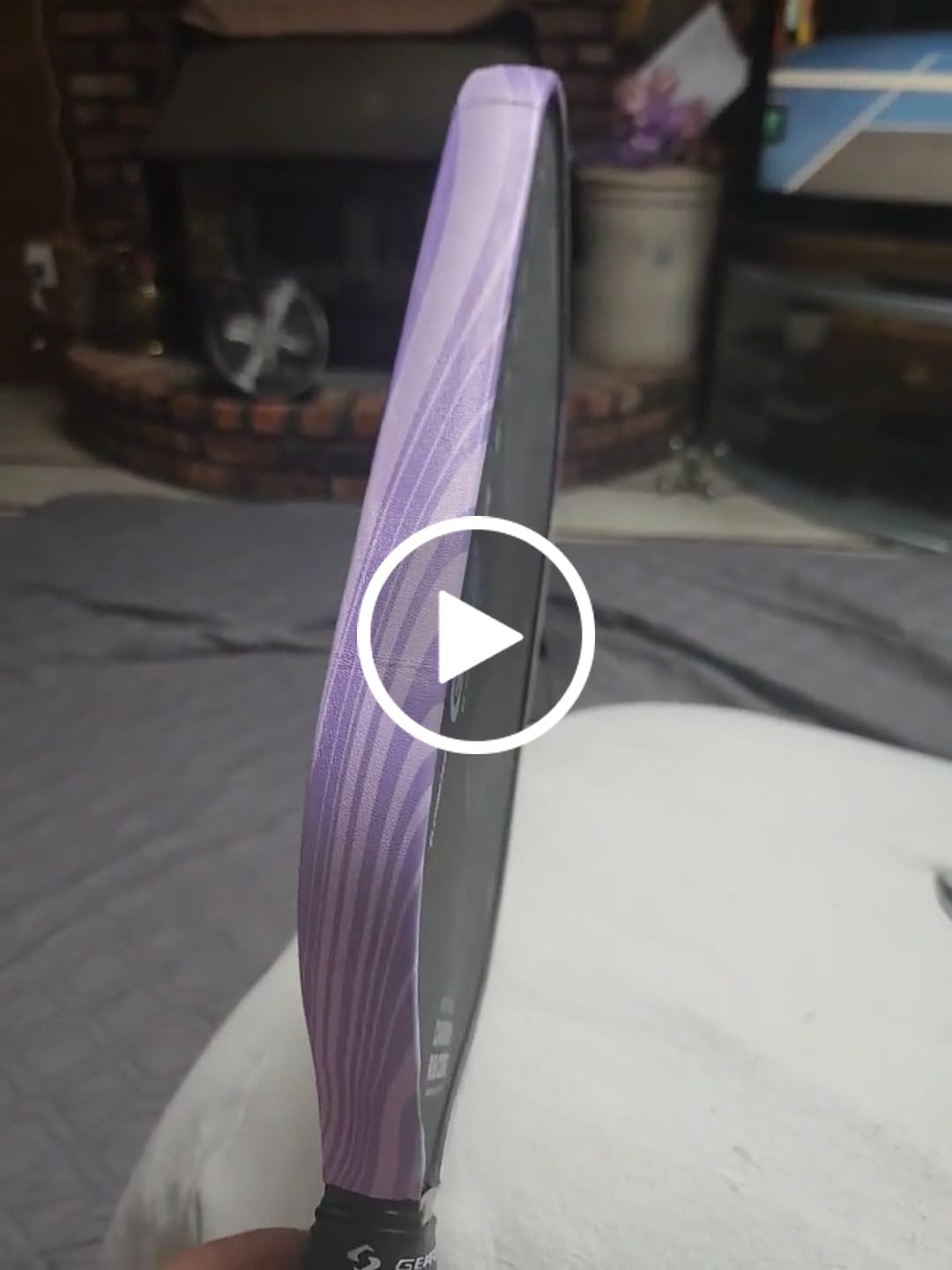 Customer video review of Groovy Lavender Edge Tape (3 pack) - Pickleball Paddle Edge Tape