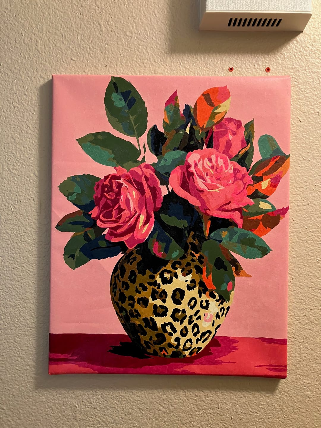 Customer photo review of Wild Roses | Paint by Number