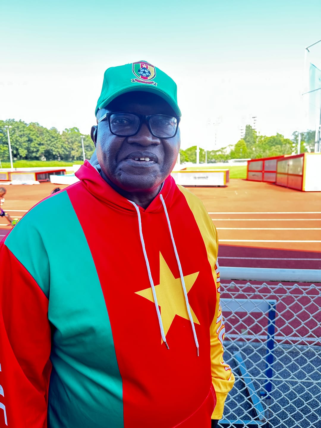 Customer photo review of Personalised Cameroon National Day Hoodie Lion Mix Coat Of Arms Style LT15