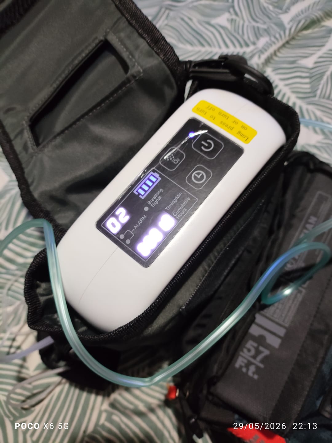 Customer photo review of VARON VP-2 - Concentrador de Oxigênio Portátil 5L com Função de Fluxo Pulsátil