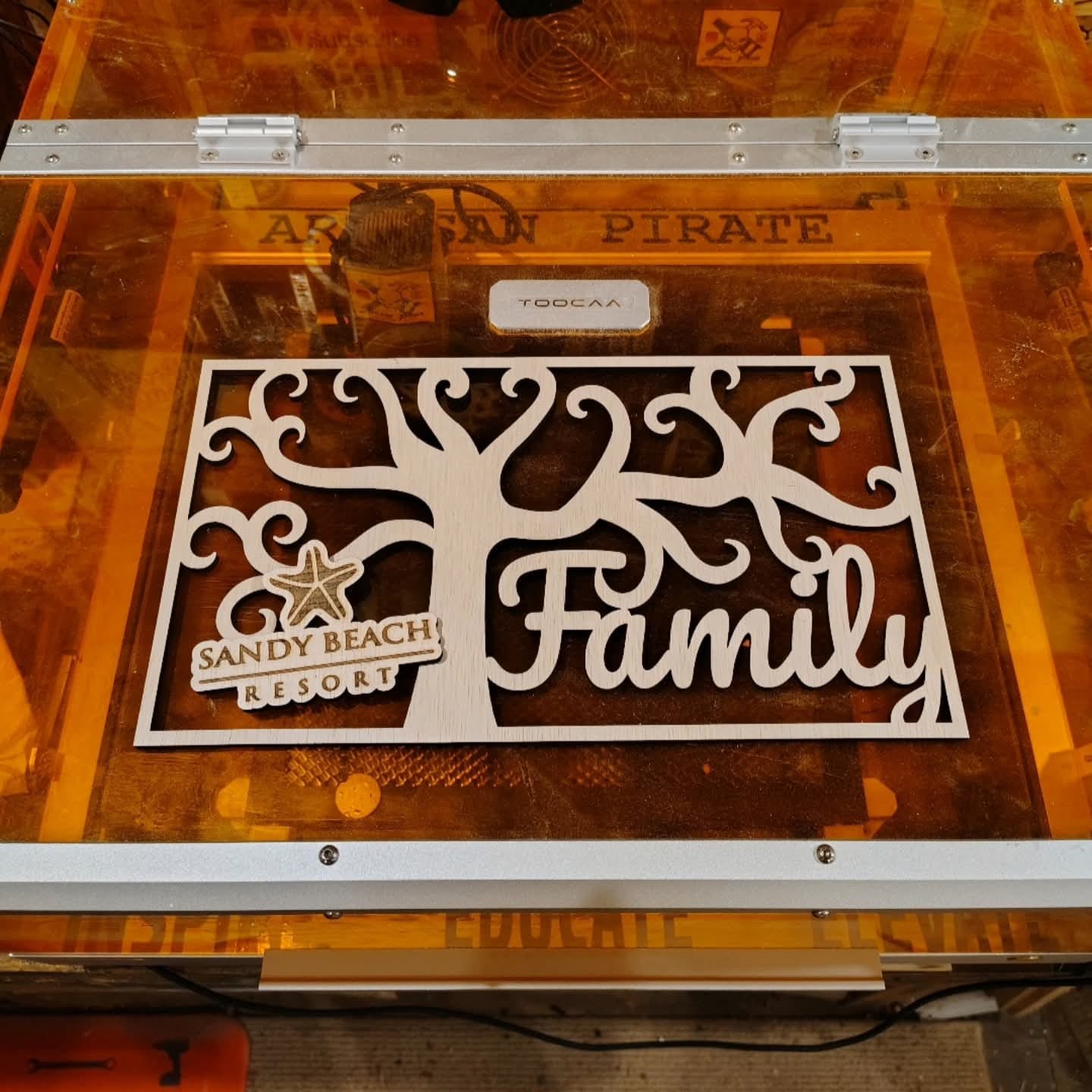 Customer photo review of TOOCAA L2 Desktop Laser Engraver & Cutter