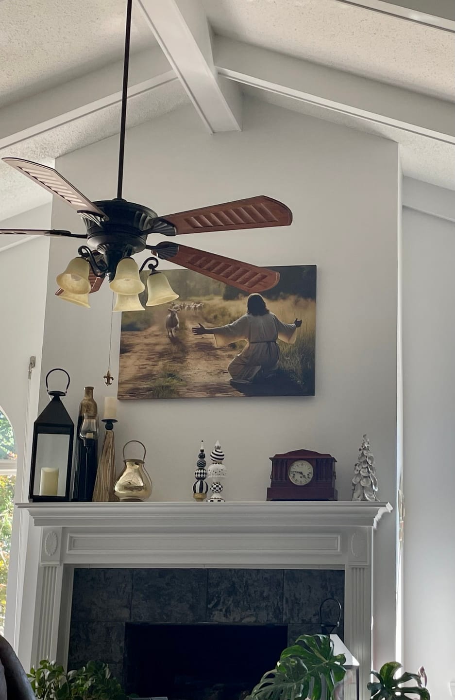 Customer photo review of Lamb Runs to Jesus Wall Art Canvas
