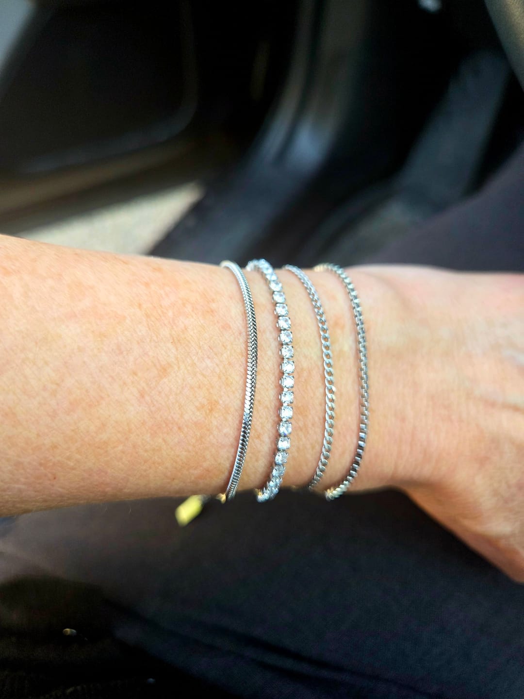 Customer photo review of Minimal Bracelet Stack