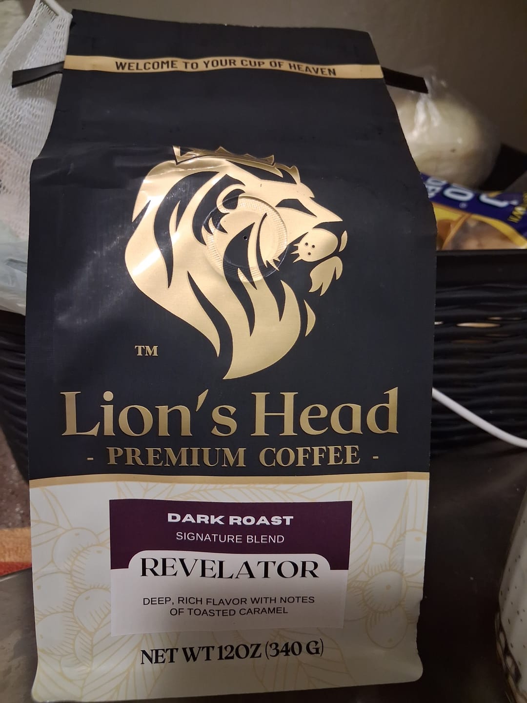 Customer photo review of Medium | Med/Dark | Dark | 3 - 12oz | Whole Bean or Ground