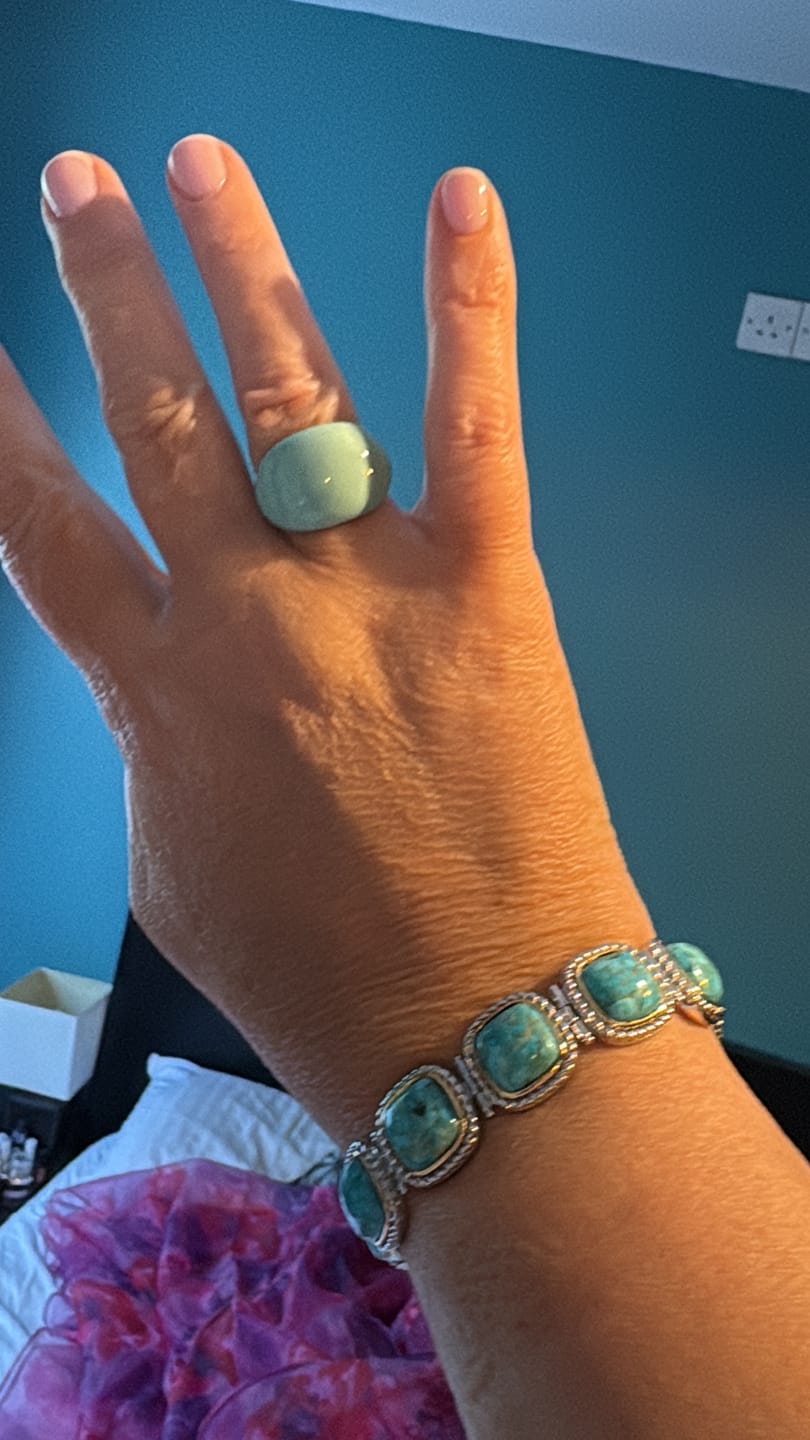 Customer photo review of Lava Drop SS Enamel Ring