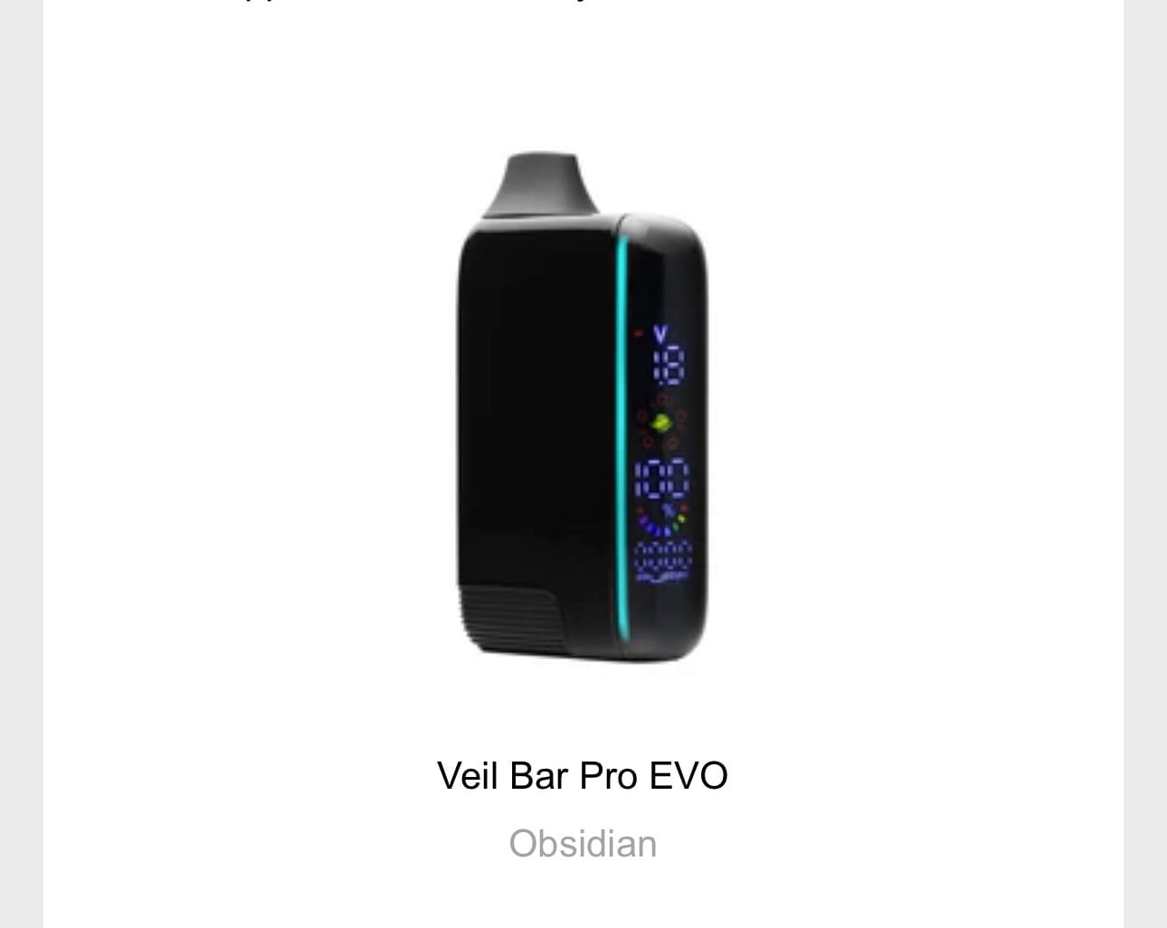 Customer photo review of Veil Bar Pro EVO