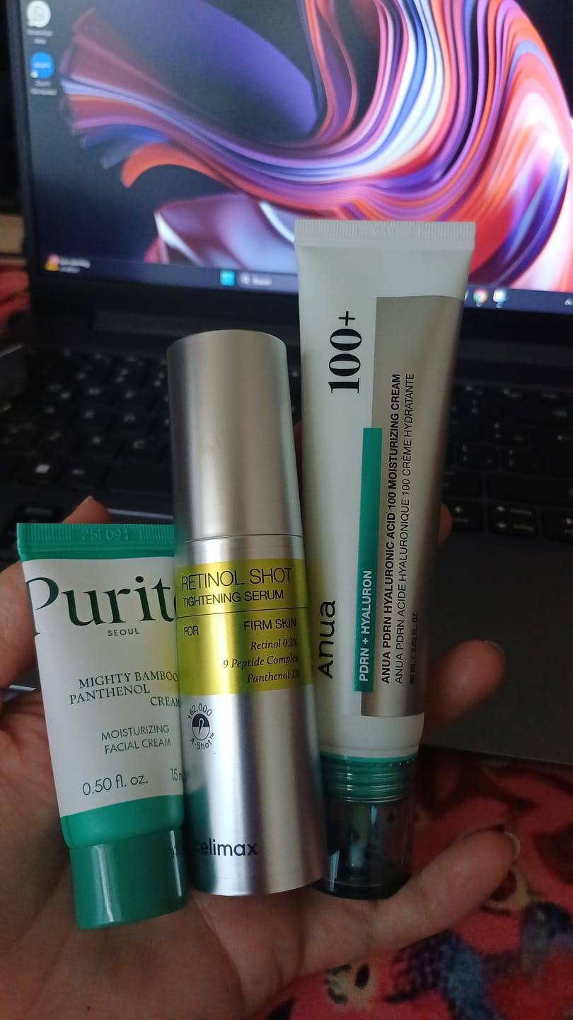 Customer photo review of Retinol Shot Tightening Serum