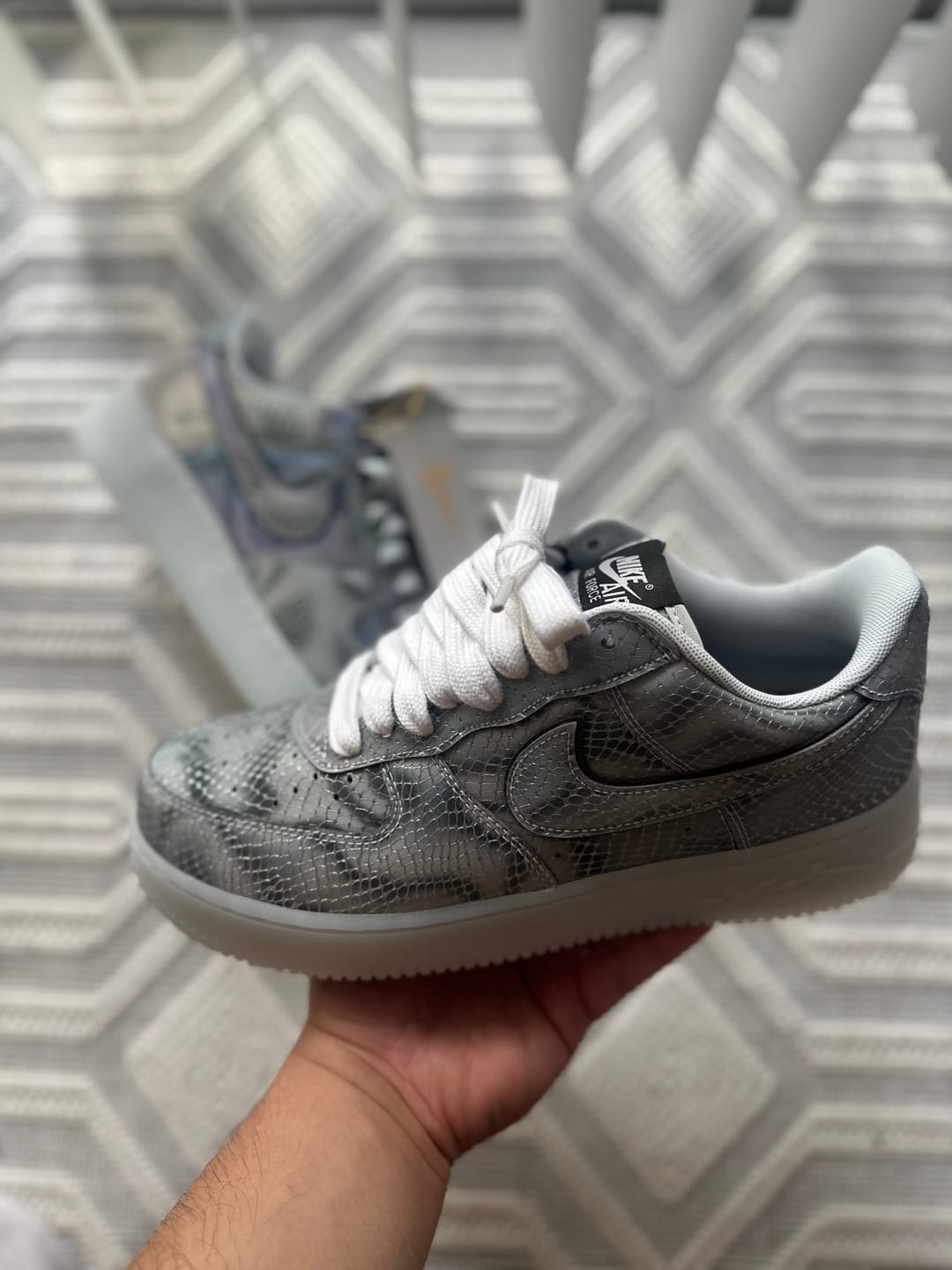 Customer photo review of Fat Jumbo Cotton Shoe Laces