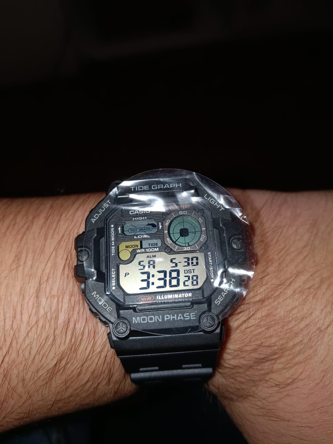 Customer photo review of Reloj Casio Vintage WS-1700H-1AV Tide Graph Moonphase