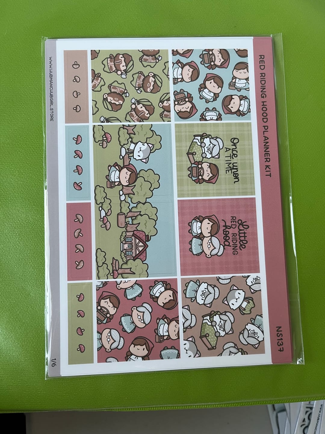 Customer photo review of Red Riding Hood Planner Kit (Set of 6)