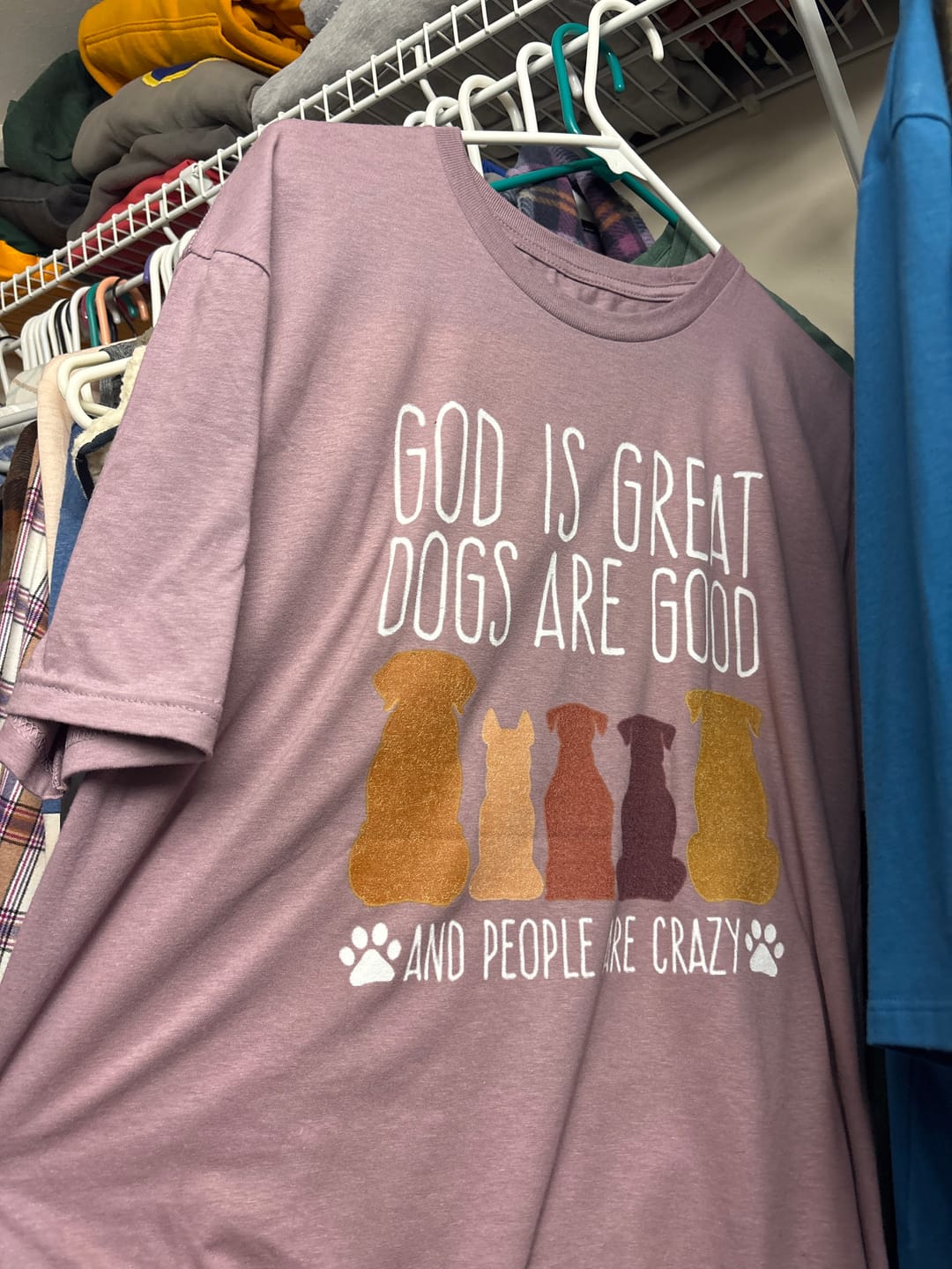 Customer photo review of God is Great Dogs T-Shirt