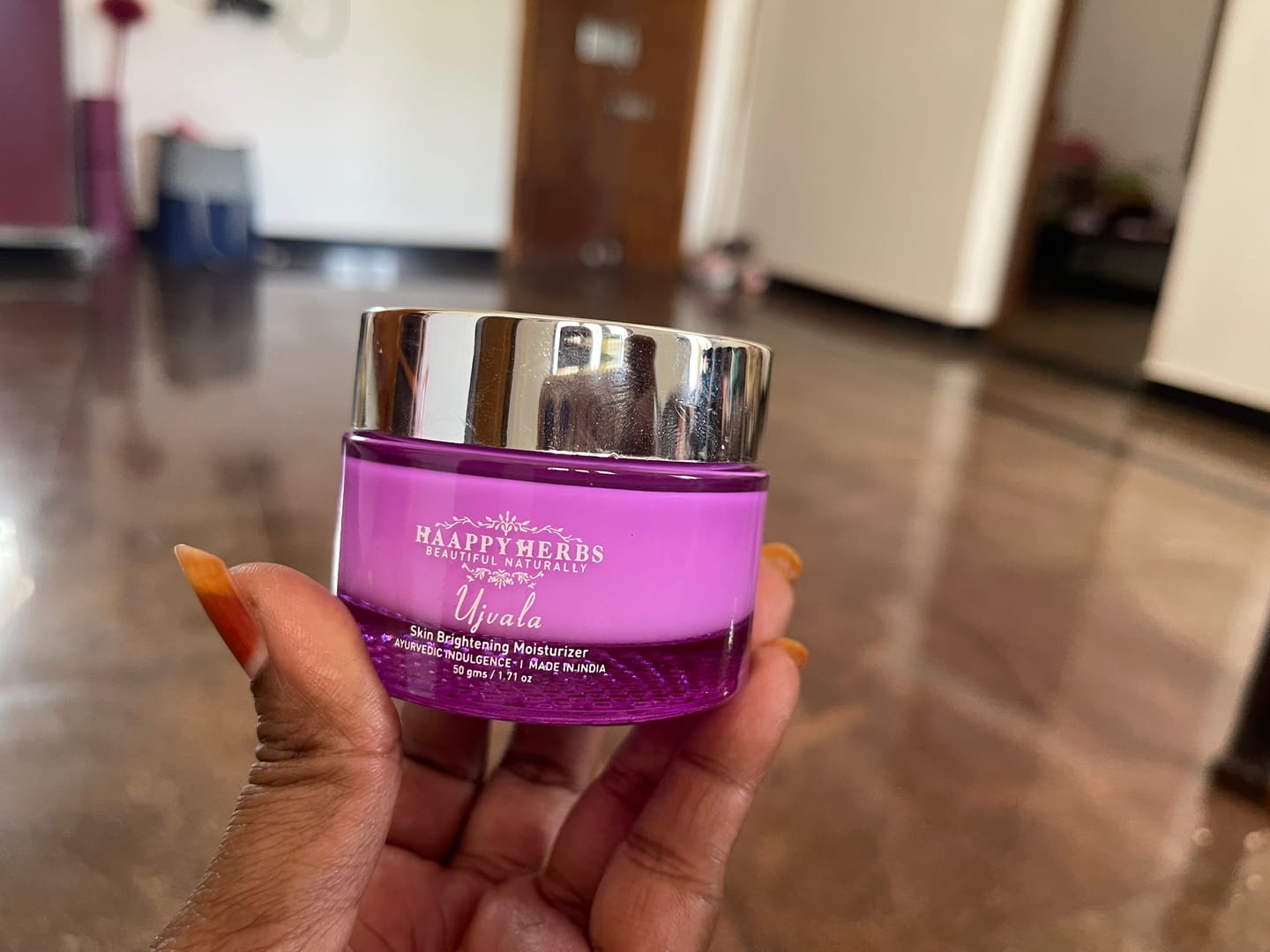 Customer photo review of Ujvala Skin Brightening Moisturizer