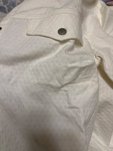Customer photo review of Semir Long Sleeve Shirt Women Mid-Length Diamond Pattern Cotton 2025 New Spring Oversize Top for Casual and Chic Looks