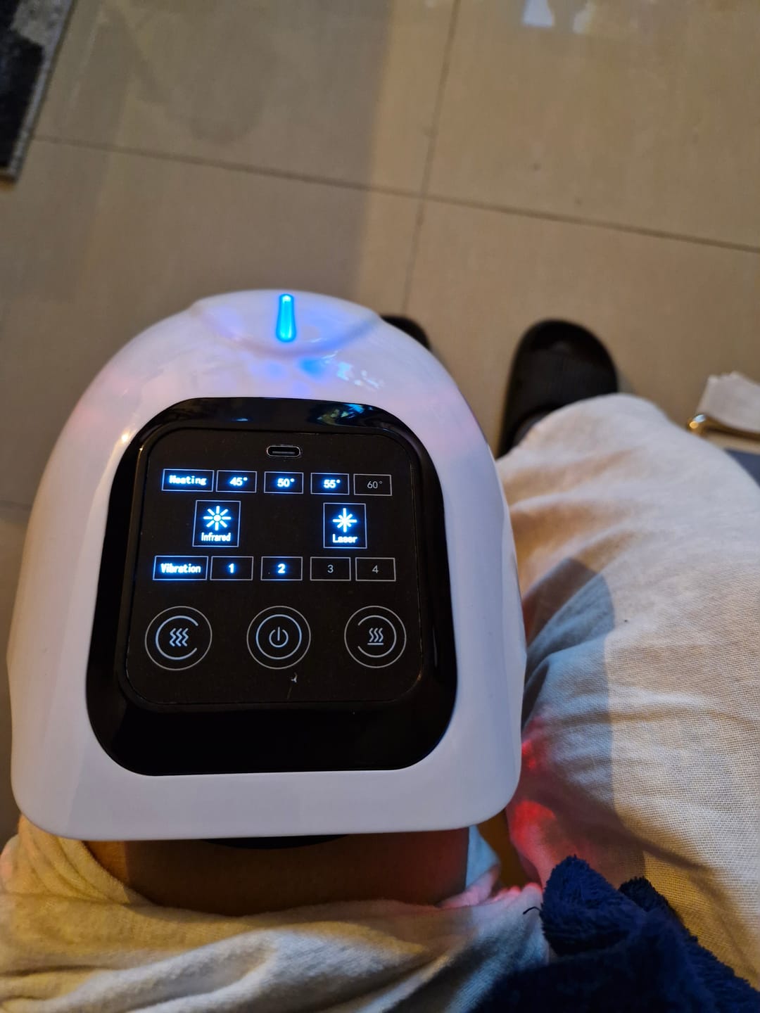 Customer photo review of Knee Massager Infrared Heated