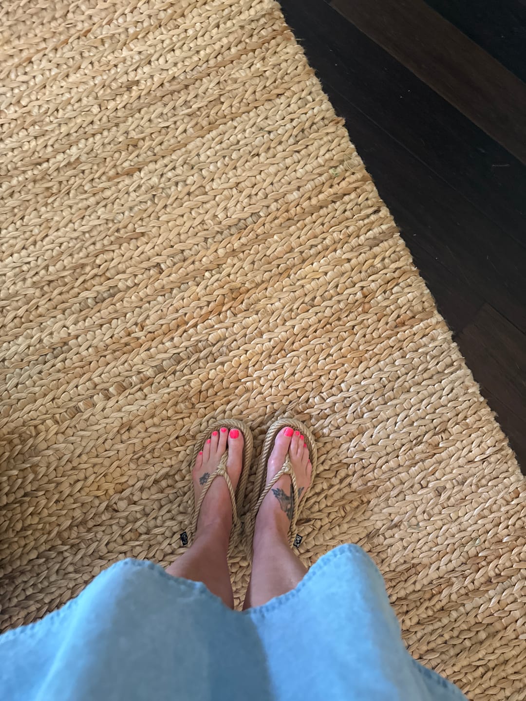 Customer photo review of flop with backstrap-no sole-CAMEL