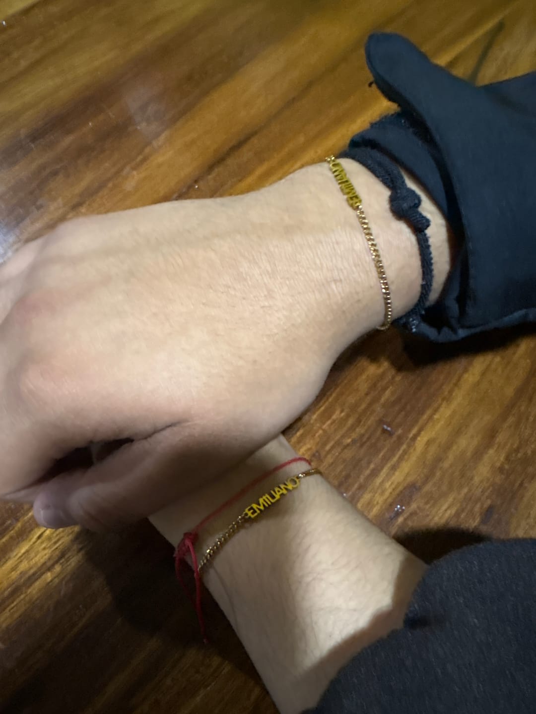 Customer photo review of Pulsera personalizada con nombre