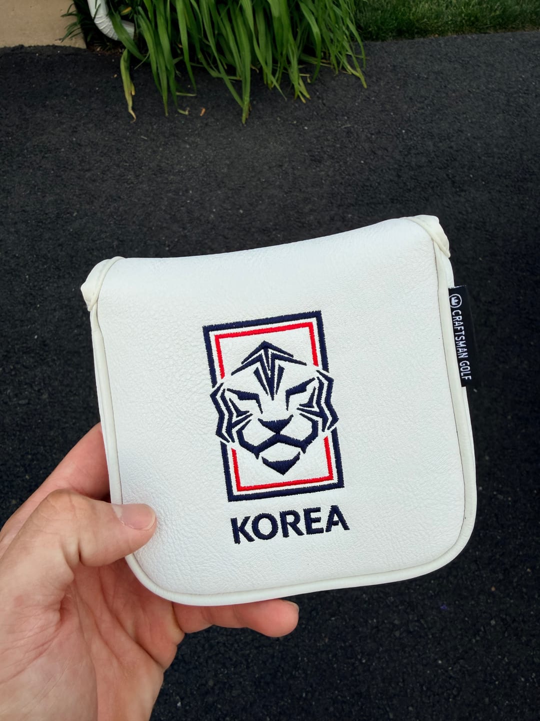 Customer photo review of Personalized Large Mallet Putter Headcover With Your Logo Or Name