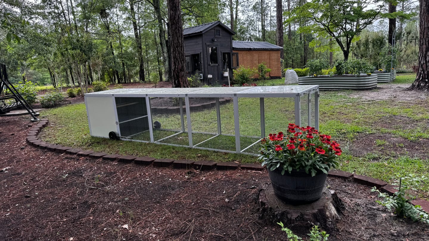 Customer photo review of Mobile Chicken Coop / Chicken Tractor