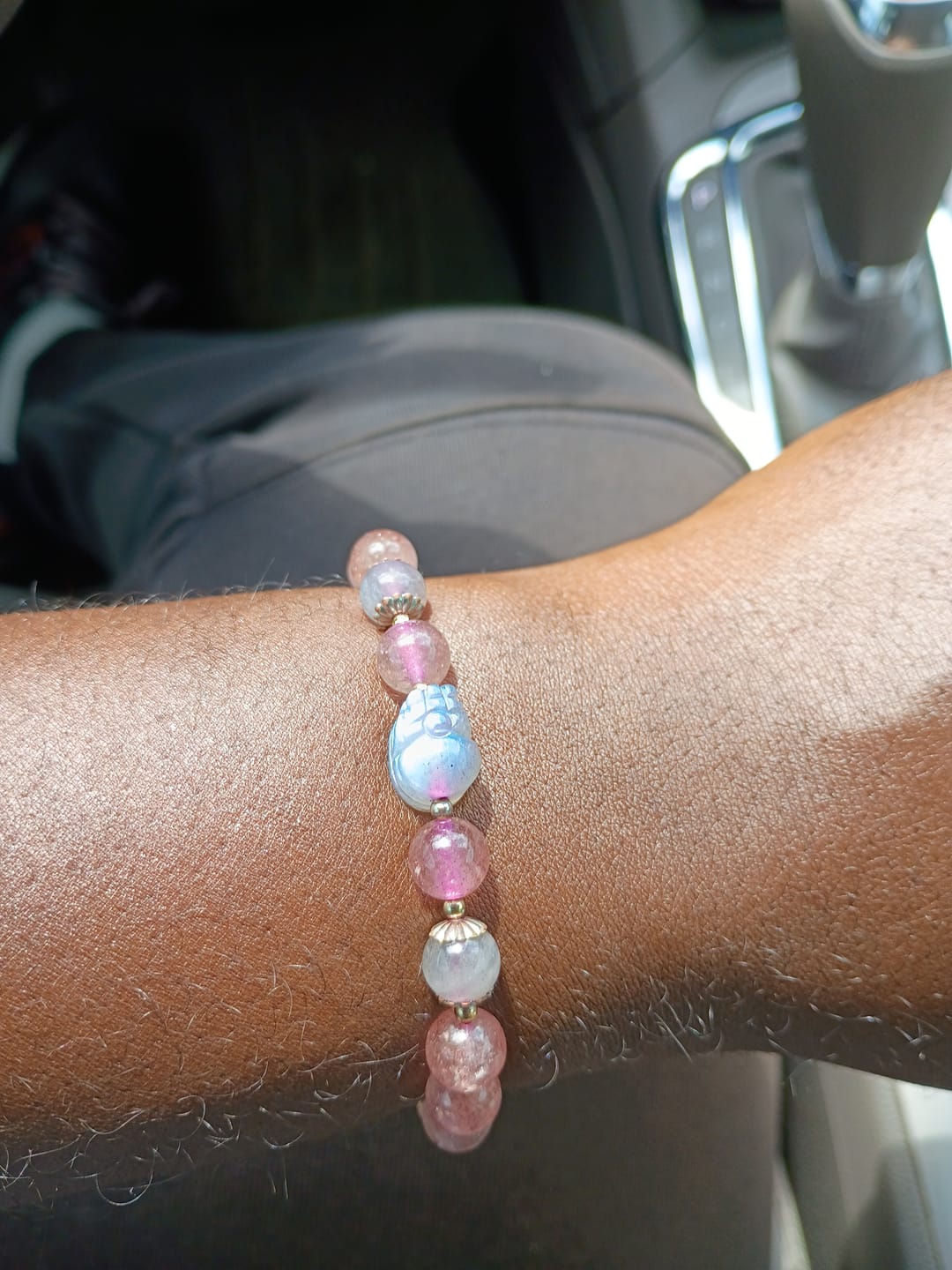 Customer photo review of Pixiu Strawberry Crystal Beads Fengshui Bracelet