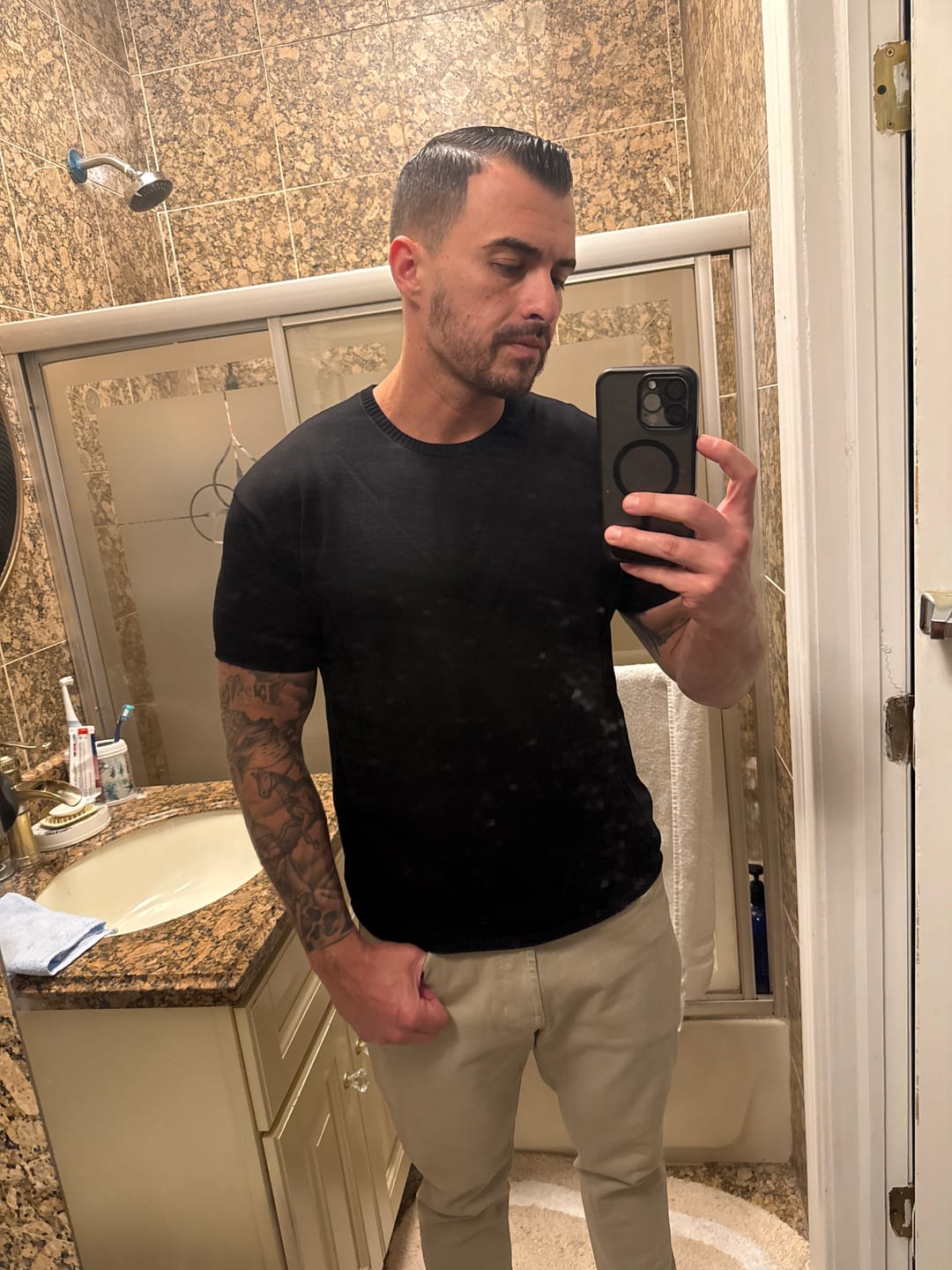 Customer photo review of 4321 - Date Night Knit Tees