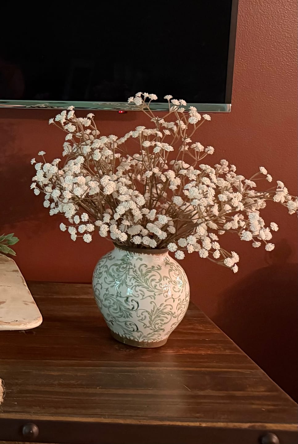 Customer photo review of Ivory Real Touch Baby's Breath Bunch