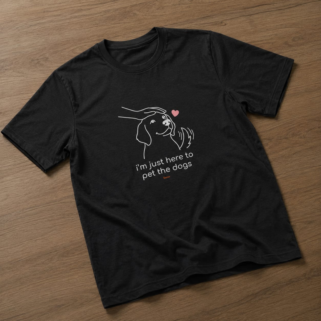 Customer photo review of I'am Just Here To Pet The Dogs