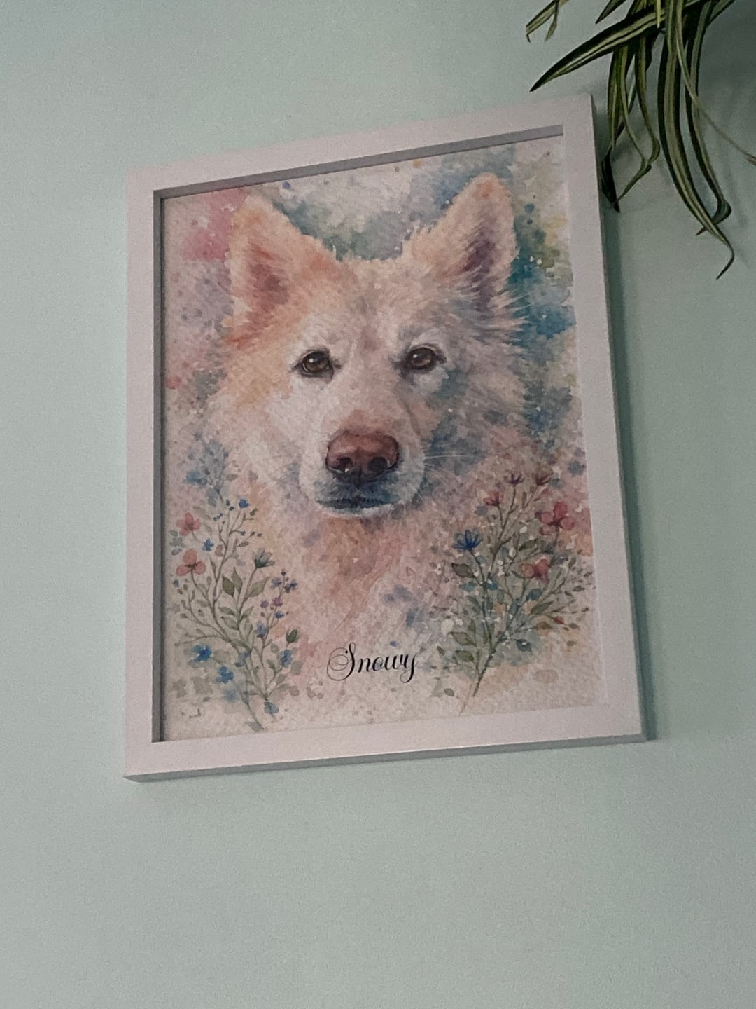 Customer photo review of Watercolour -  Personalised Poster