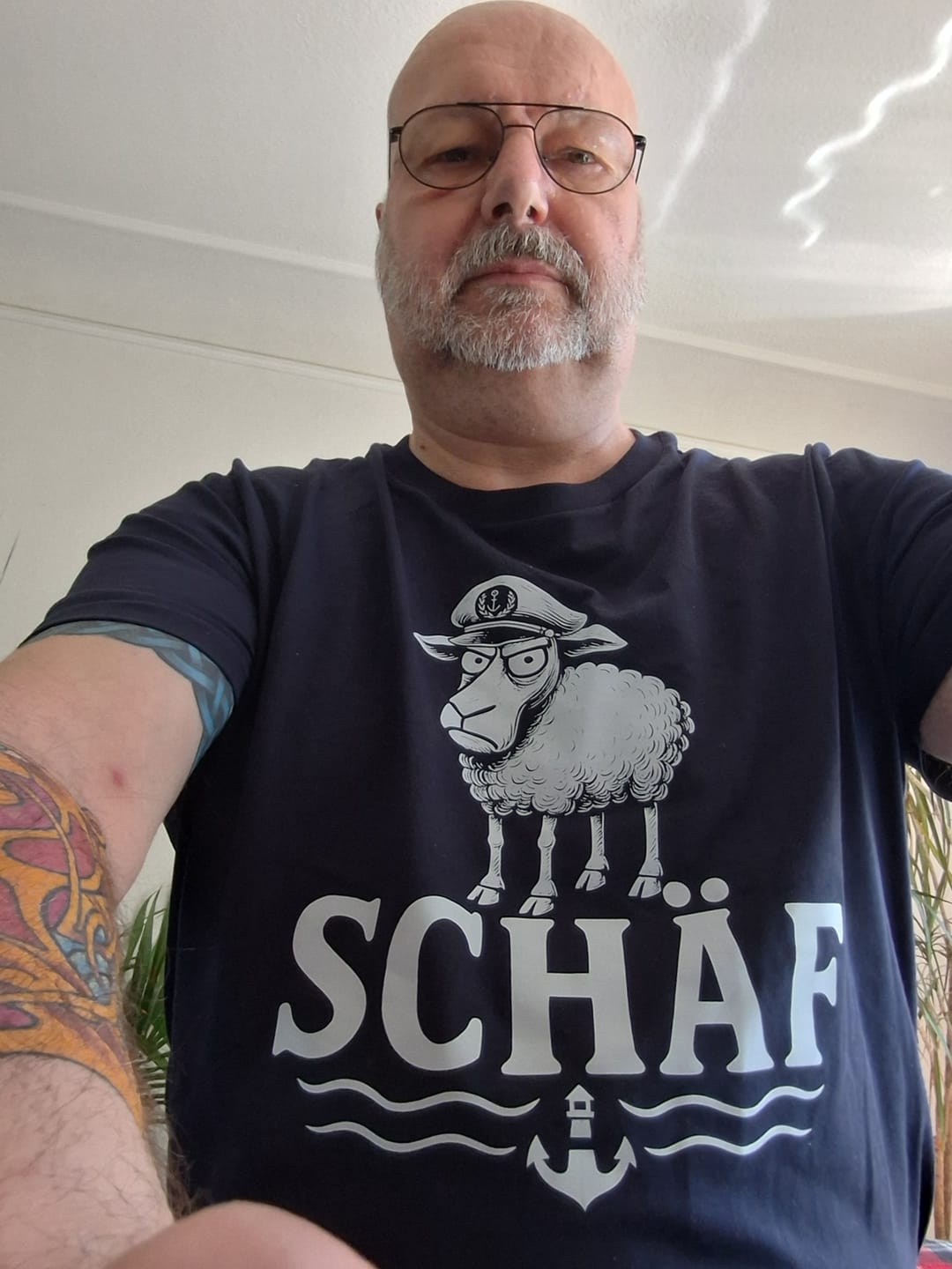Customer photo review of Schäf Chef Papa Vater  · Herren Premium Bio T-Shirt