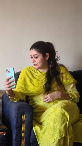 Customer photo review of Duaa Pastel Green Modal Ombre Kurta Pant set