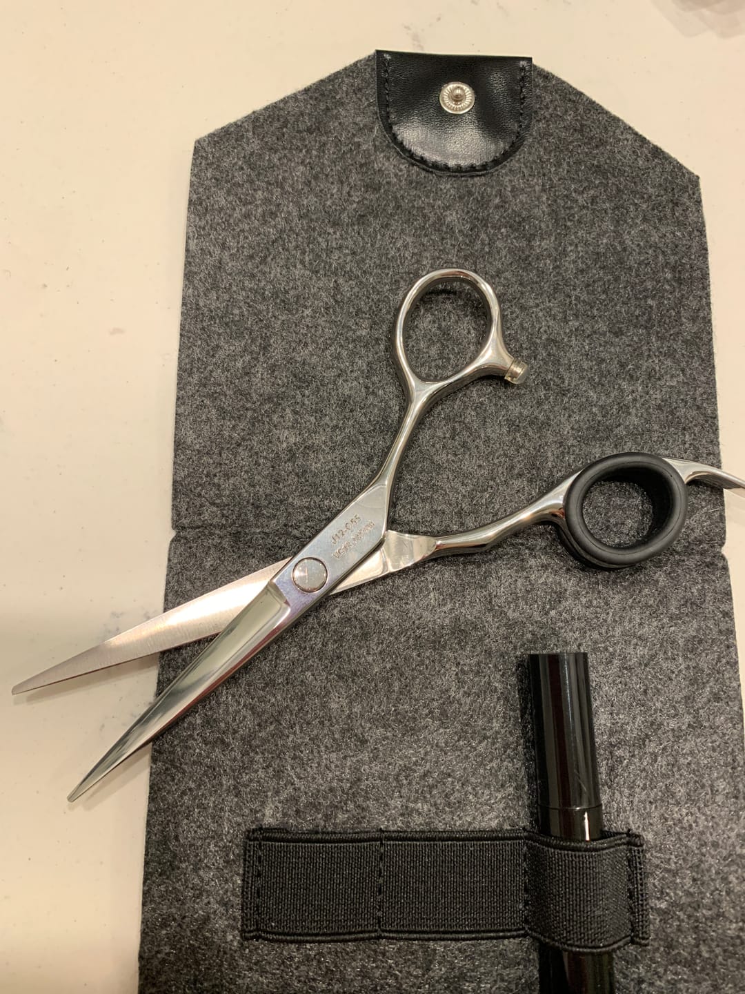 Customer photo review of Juntetsu VG10 Offset Hair Cutting Shear